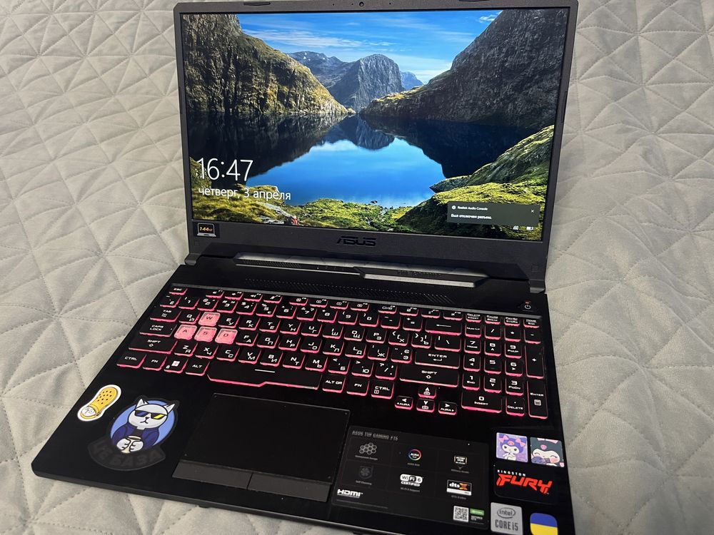 Игровой ноутбук ASUS TUF F15 FX506LHB –32 ГБ ОЗУ, GTX 1650, SSD 500 ГБ