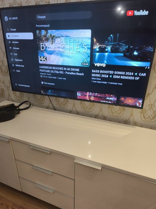 Samsung UE55M5502 smart tv youtube смарт та 55