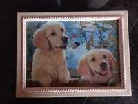 Quadro puzzle cães