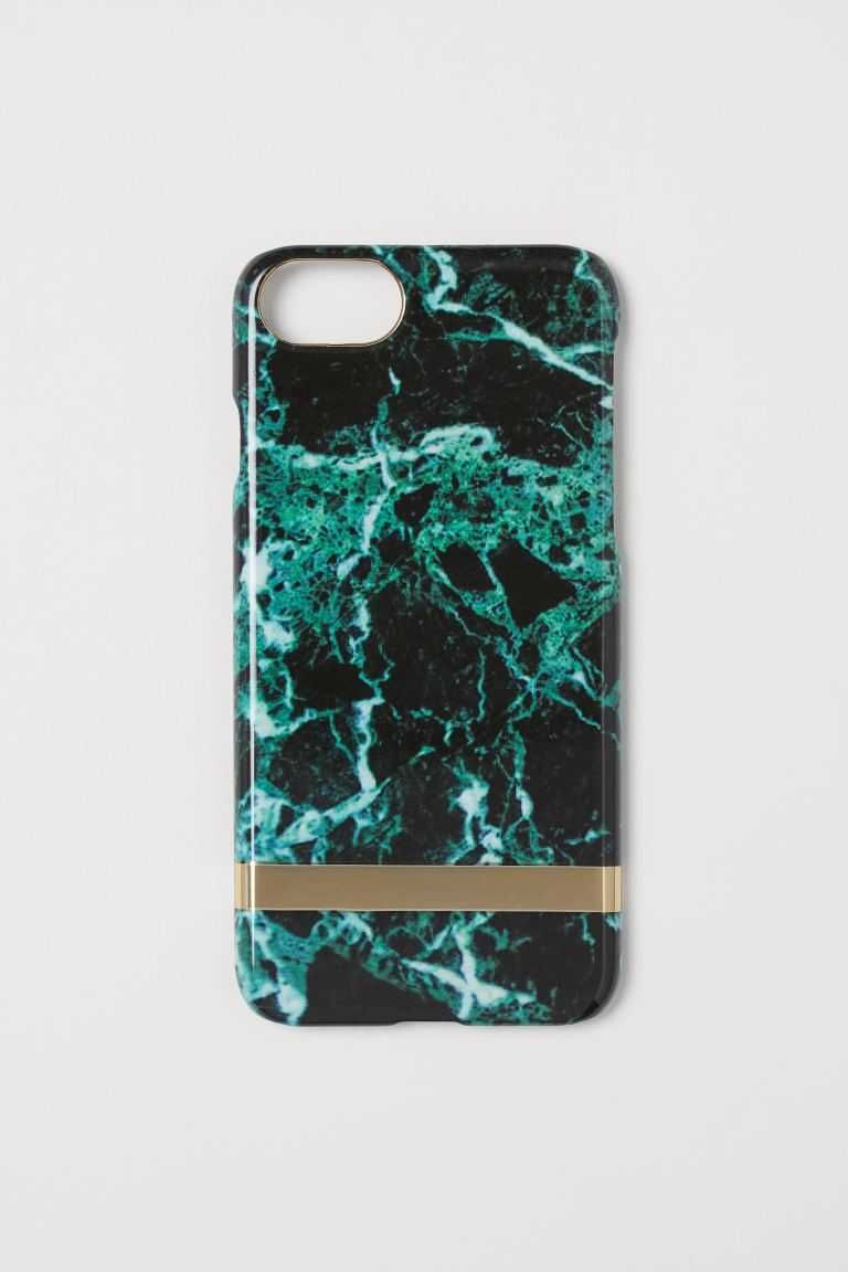 Etui Osłona na iPhone'a 6/7/8 - Zielony/Marmurek