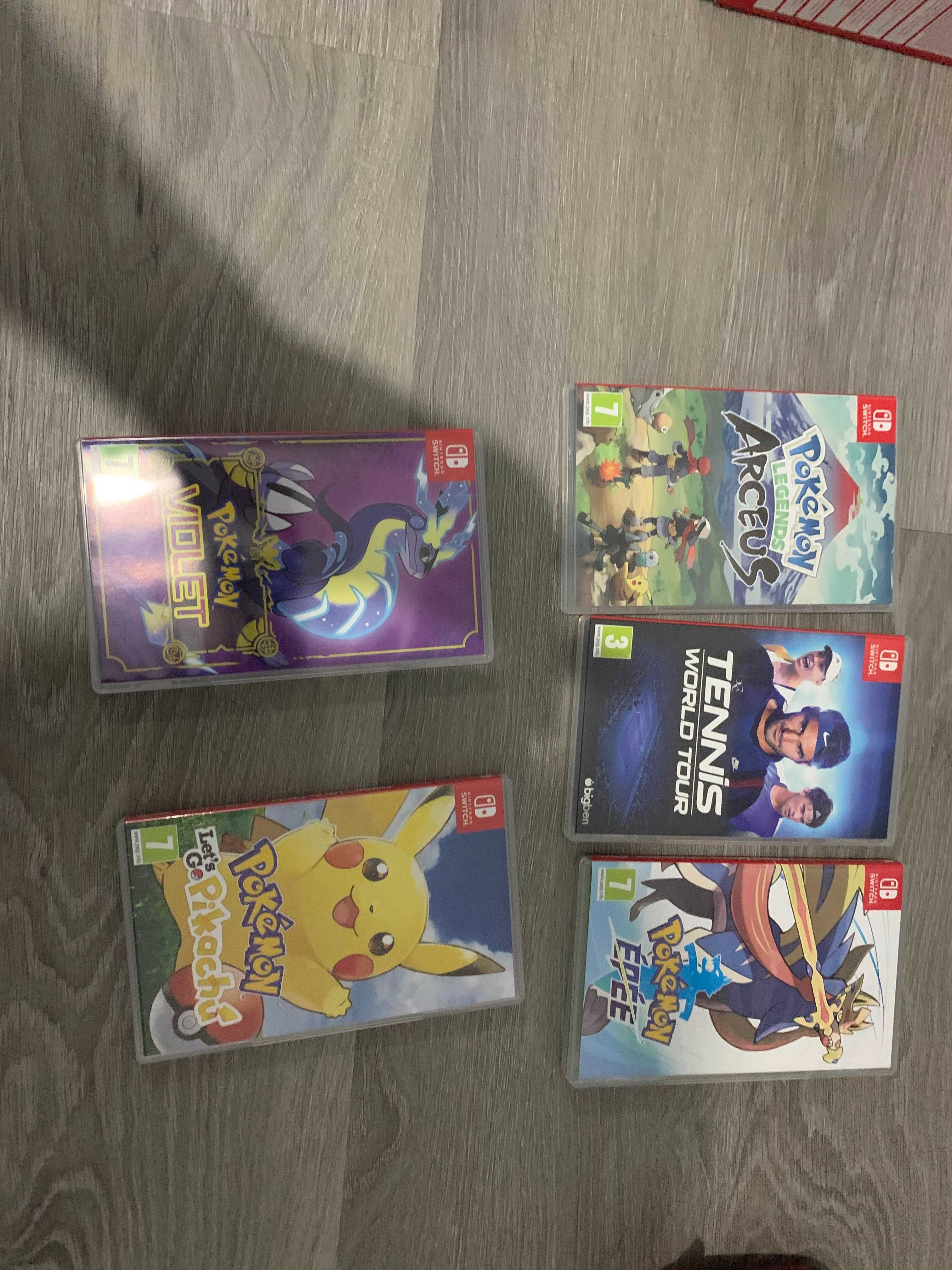 Nintendo Switch com jogos e acessórios