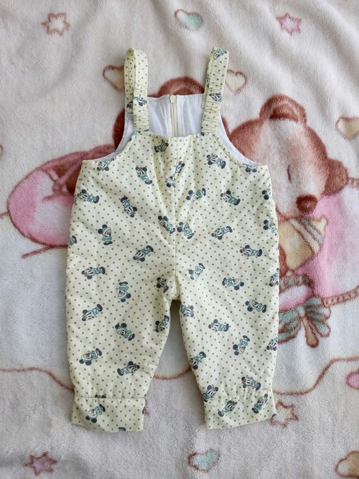 Spodnie ocieplane kombinezon Disney 74 myszka Mickey Minnie jak nowe