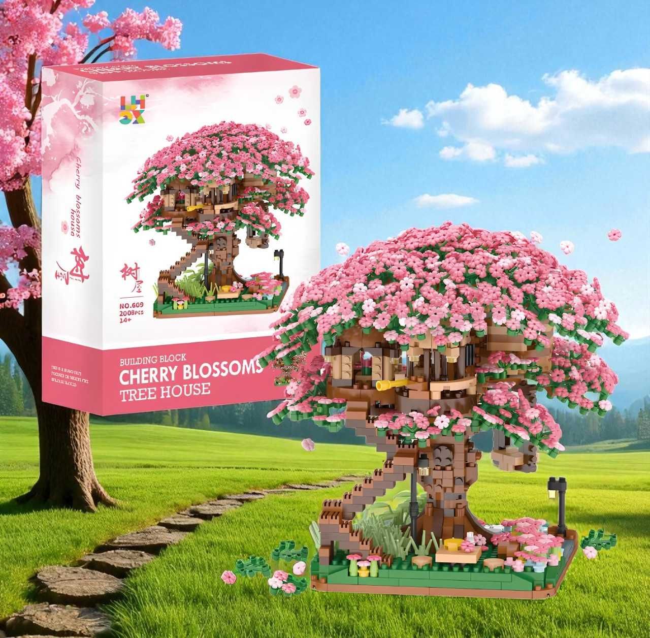 KLOCKI KONSTRUKCYJNE drzewo japońskie bonsai prezent dla dziecka