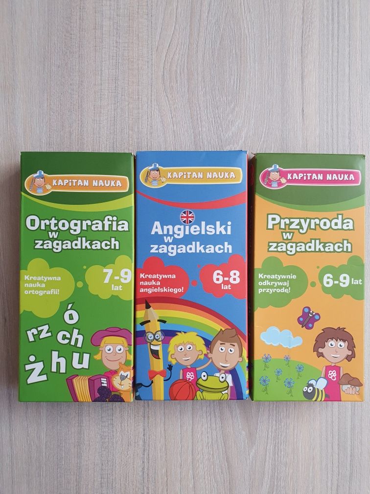 Ortografia, przyroda, angielski w zagadkach - karty obrazkowe