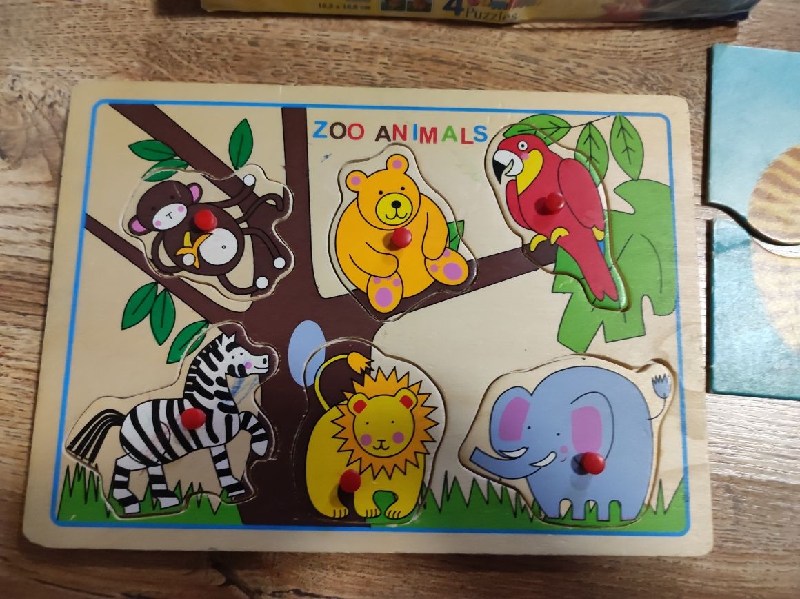 Puzzle drewniane dla maluszka