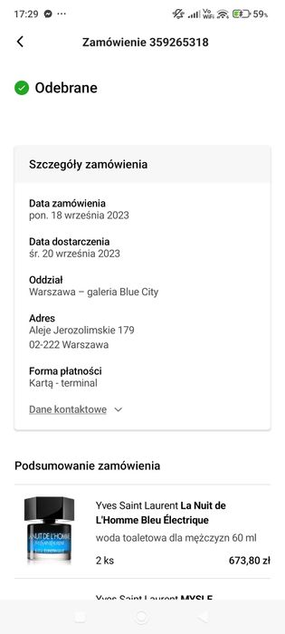 Yves Saint Laurent bleu electrique 60 ml ysl