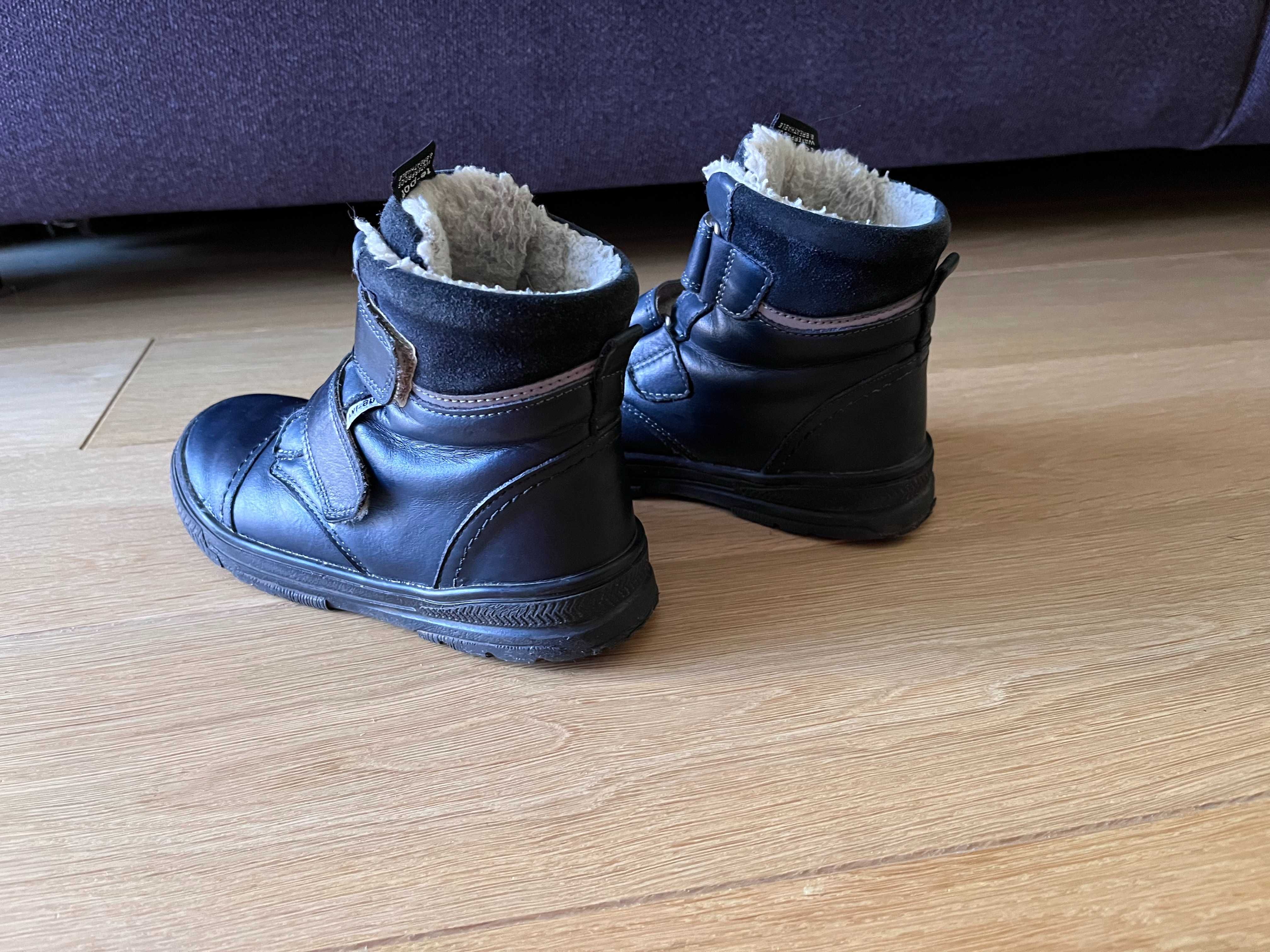 Buty Chłopięce zimowe ANIBUT - POLI TE-POR kolor dżins r. 28