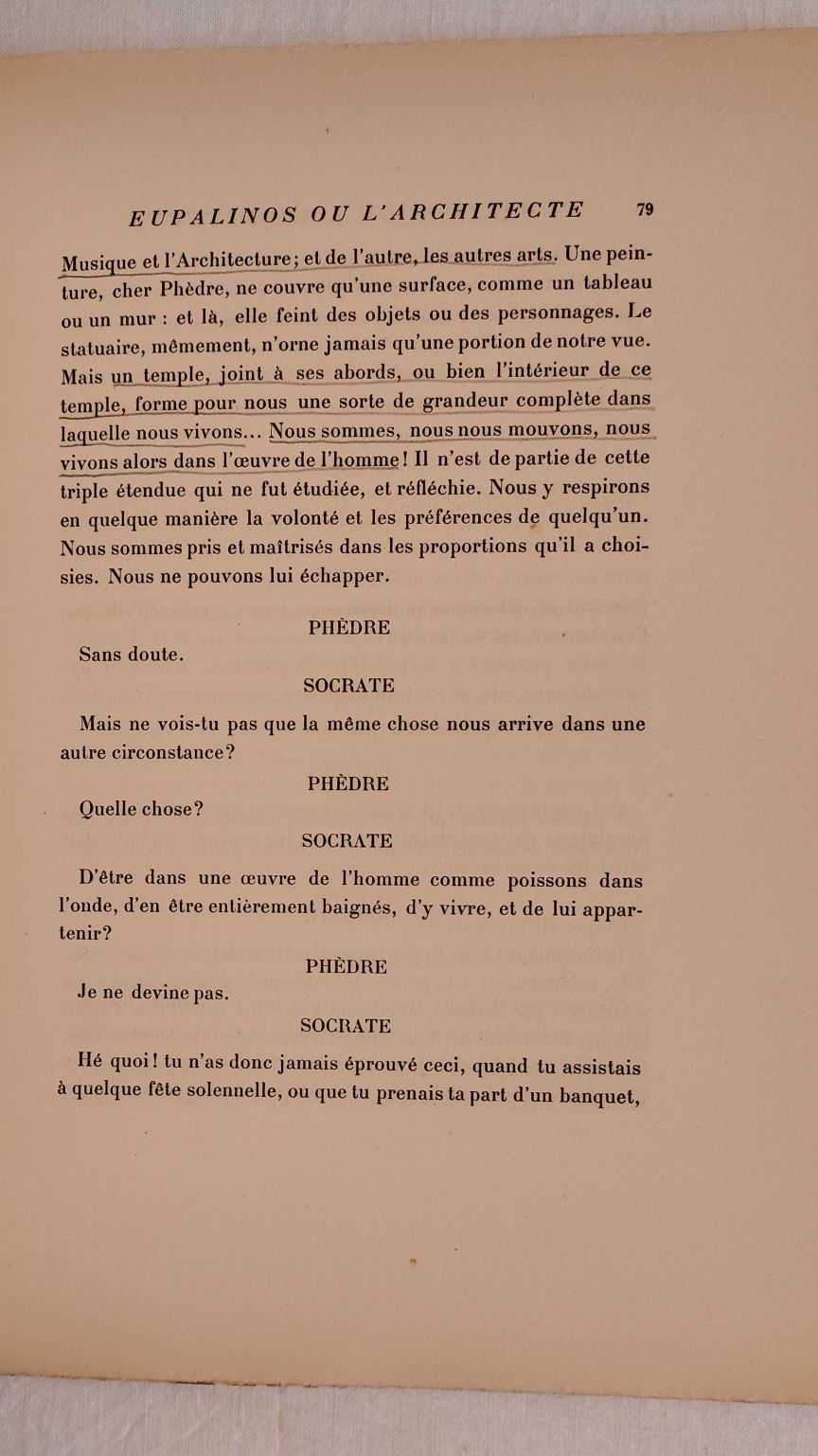 Eupalinos ou l' Architecte , Paul Valéry