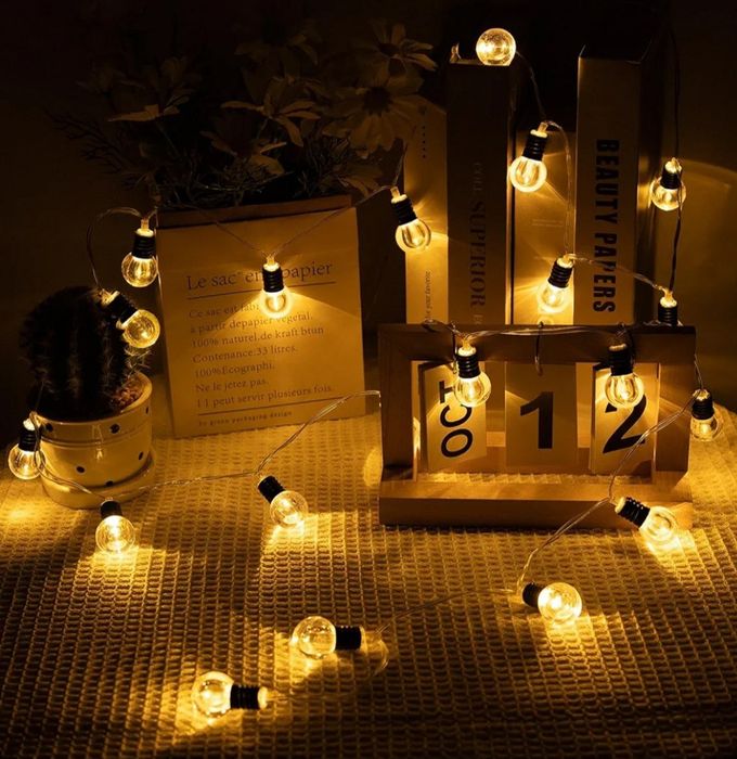 Lampki 10 LED Kryształowych kul