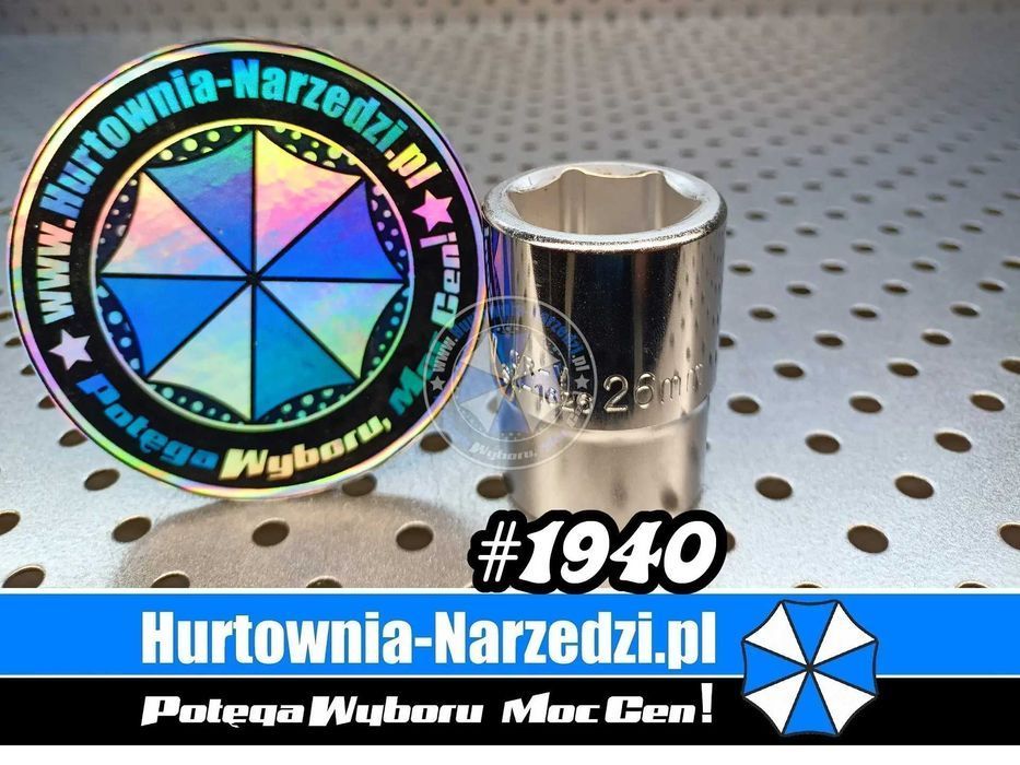 Nasadka 26mm 3/4" Crv klucz nasadowy 26mm klucz 26mm