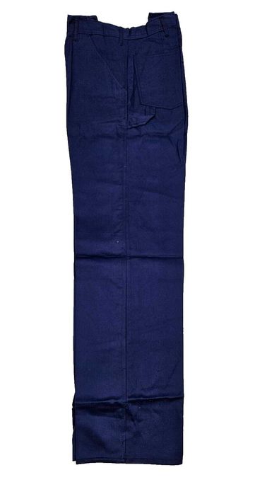 Granatowe bawełniane spodnie robocze z wojska r. 58A (116)