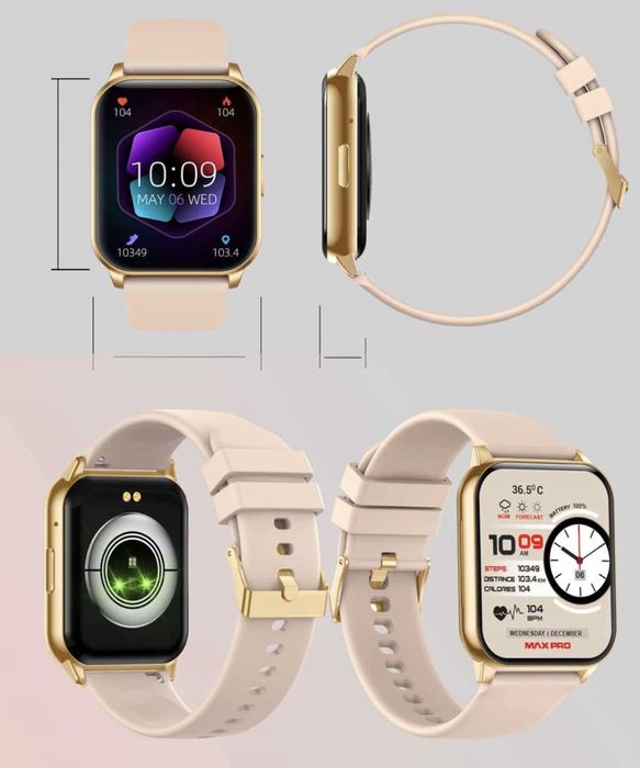 ZESTAW XXL SMARTWATCH Zegarek Damski Sport Zdrowie Prezent ! GRATISY!