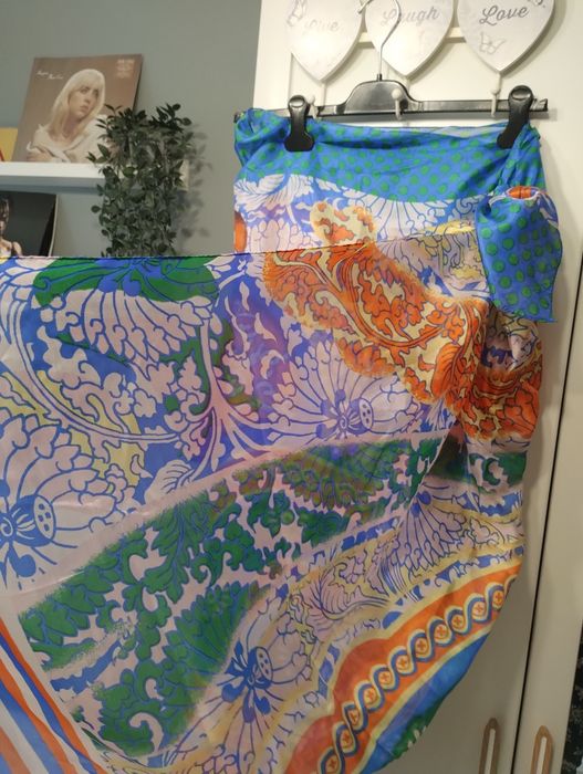 Pareo plażowe z jedwabiu