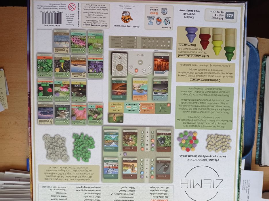 Ziemia gra planszowa.