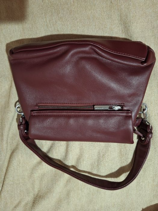 Сумка на 2відділа, один ремінець, колір бордо, нова