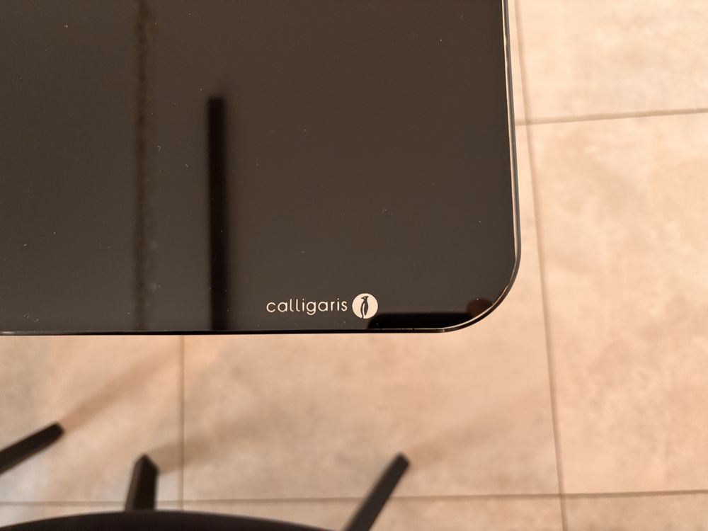PROMOCJA. Włoski stolik, stół CALLIGARIS MAGIC J hartowane szkło ITALY