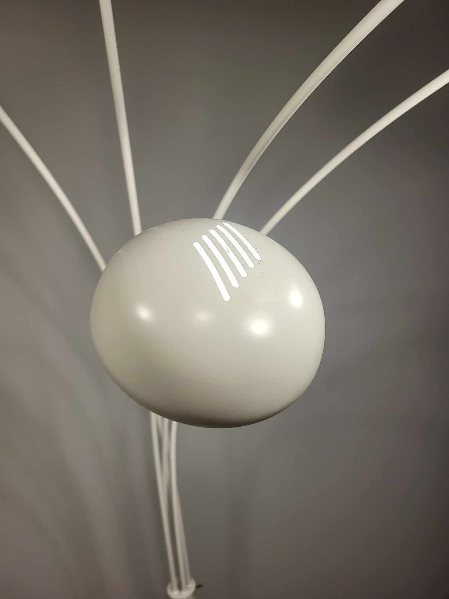 Lampa stojąca. 5 punktów światła. Biała.