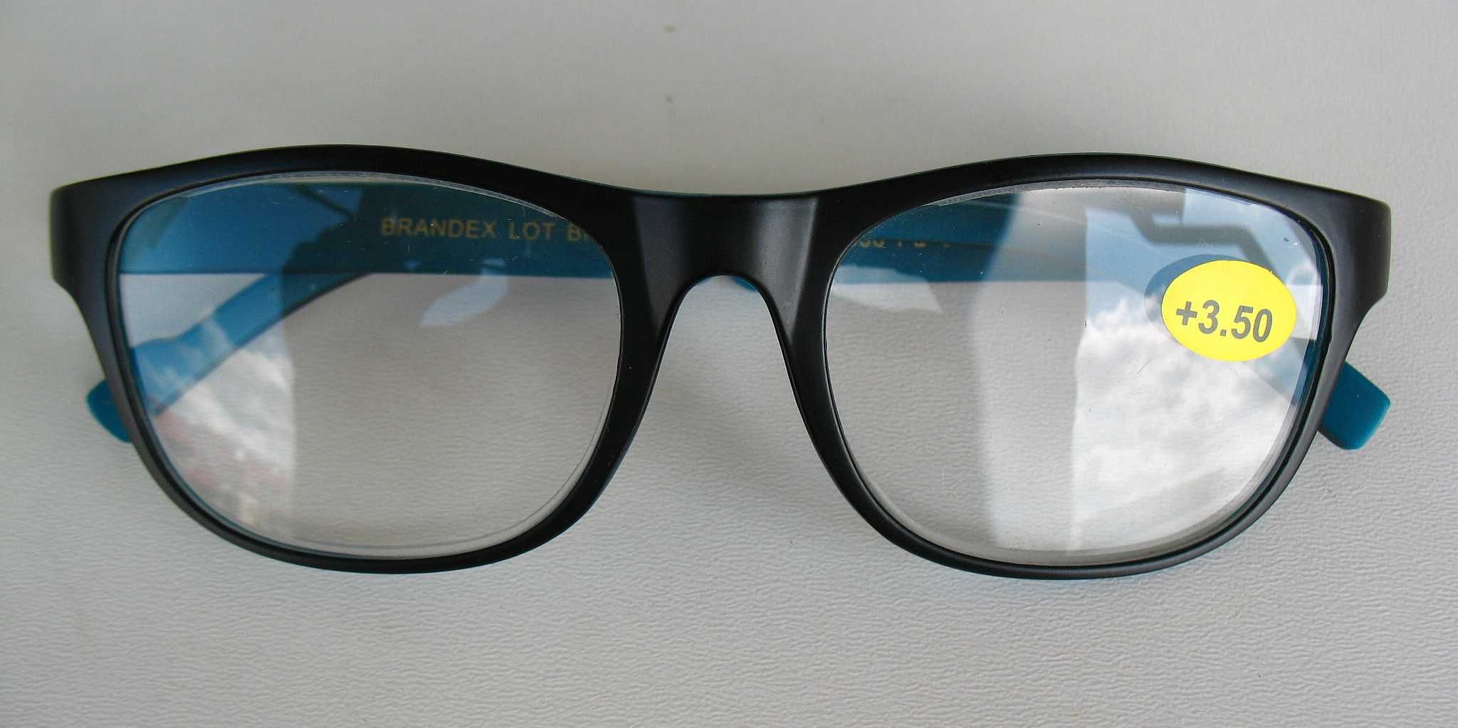 Nowe okulary do czytania, korekcyjne Brandex +3,5.