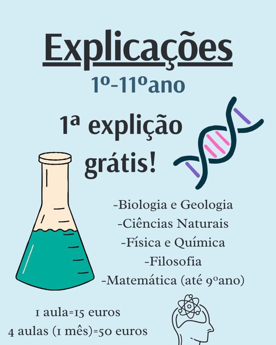 Explicações do 1 - 11 ano