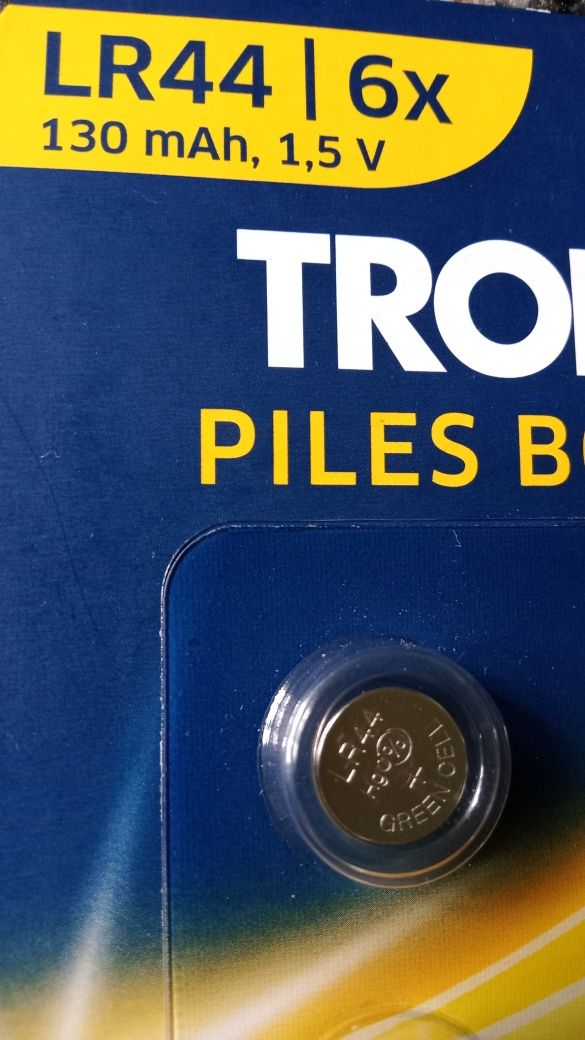Батарейка батарейки Германия

 TRONIC PILES BOUTON ALCALINES LR/6X 130