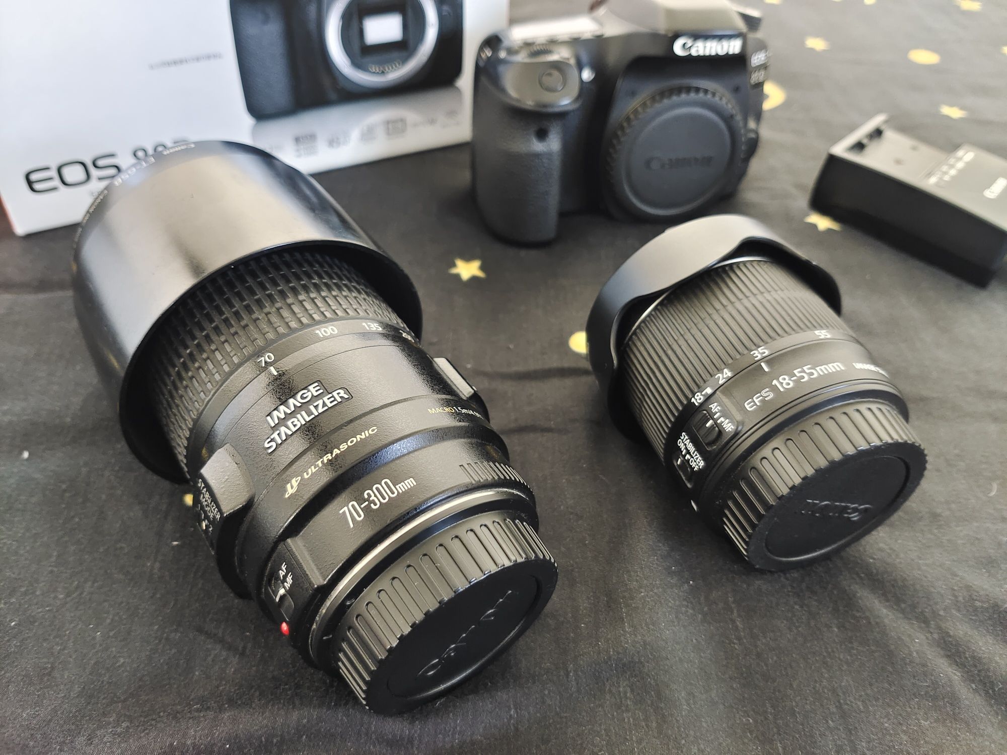 Aparat fotograficzny Lustrzanka Canon 80D + 2 obiektywy OKAZJA