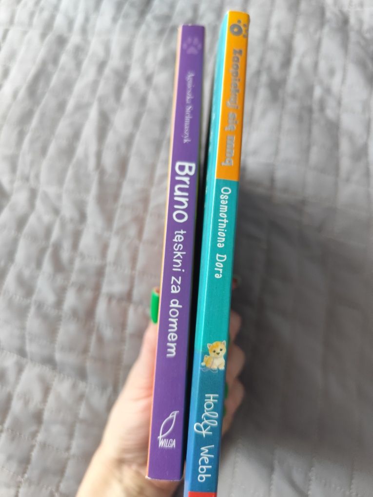 Dwie książki książeczki dla dziecka zaopiekuj się mną i Bruno pieski