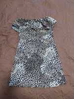 Леопардовое платье бандо Victoria's Secret XS-S