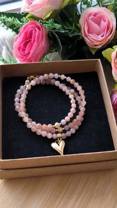 Piękny naszyjnik Sunshine kamień słoneczny