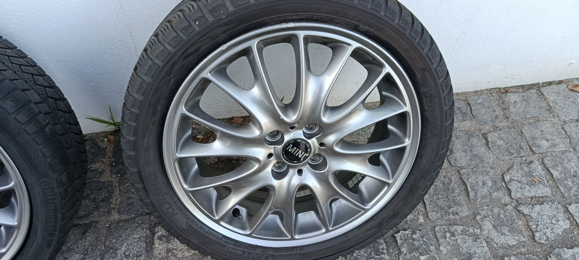 Jantes 17 mini John Cooper Works originais 4*100 com pneus 205/45/17