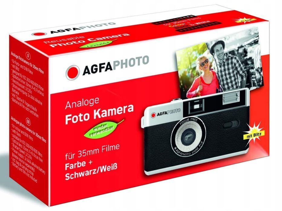 outlet agfa photo analogowy aparat fotograficzny format filmu 35 mm