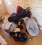 Wózek Camarelo Carera 5w1 nosidełko, gondola, spacerówka, baza ISOFIX