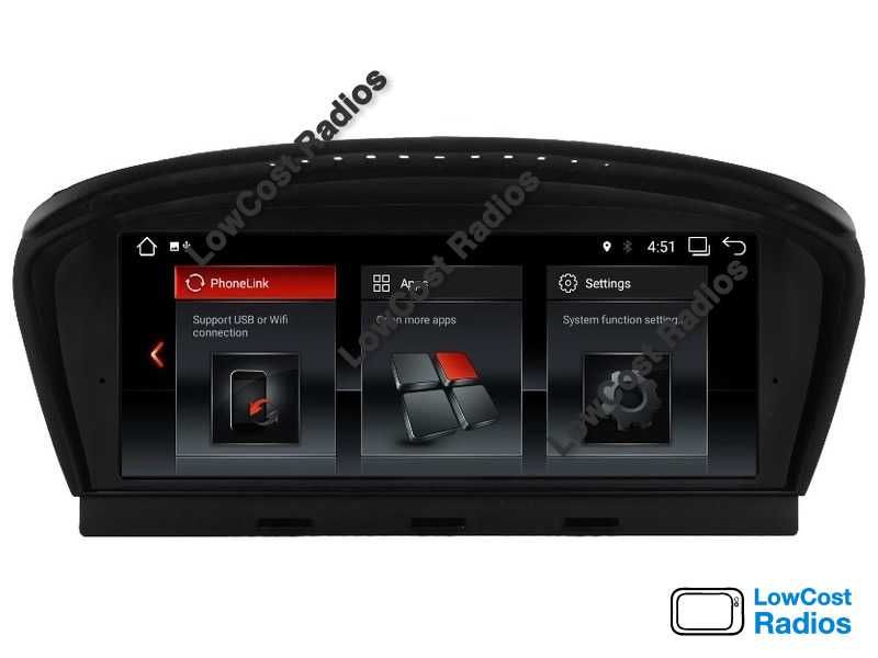 *(NOVO) Auto Rádio GPS ANDROID BMW E60, E61, E90, E91 (Série 3 e 5)