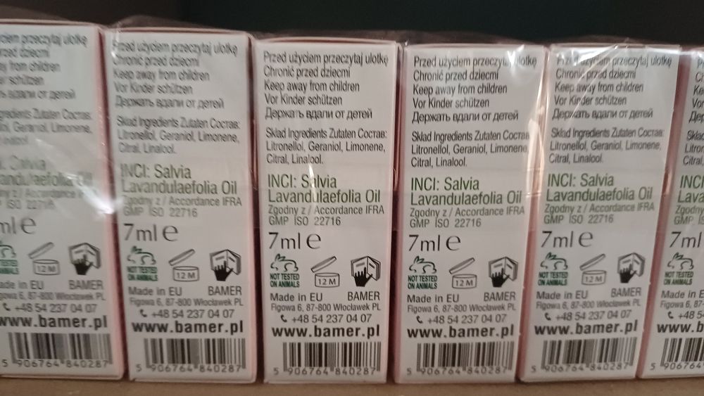Olejek szałwiowy 8x7ml Bamer