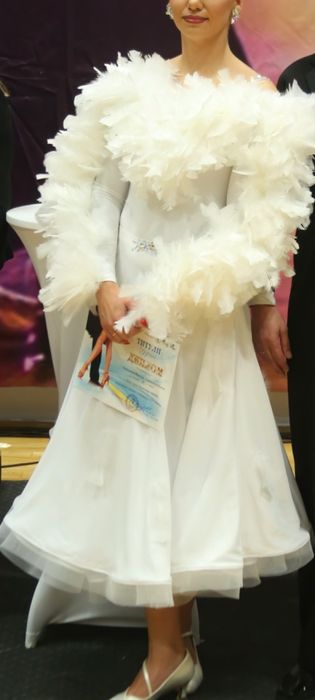 Сукня для танців стандарт/білий st