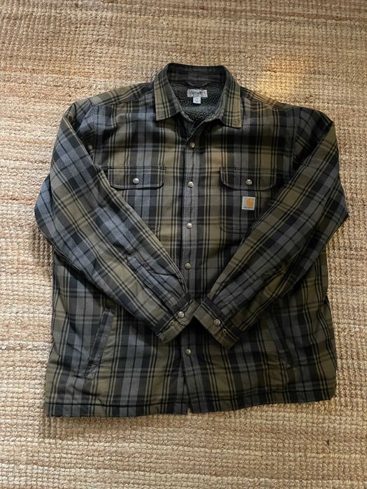 Koszula Kurtka Ocieplana Carhartt Heavyweight Flannel Sherpa XL