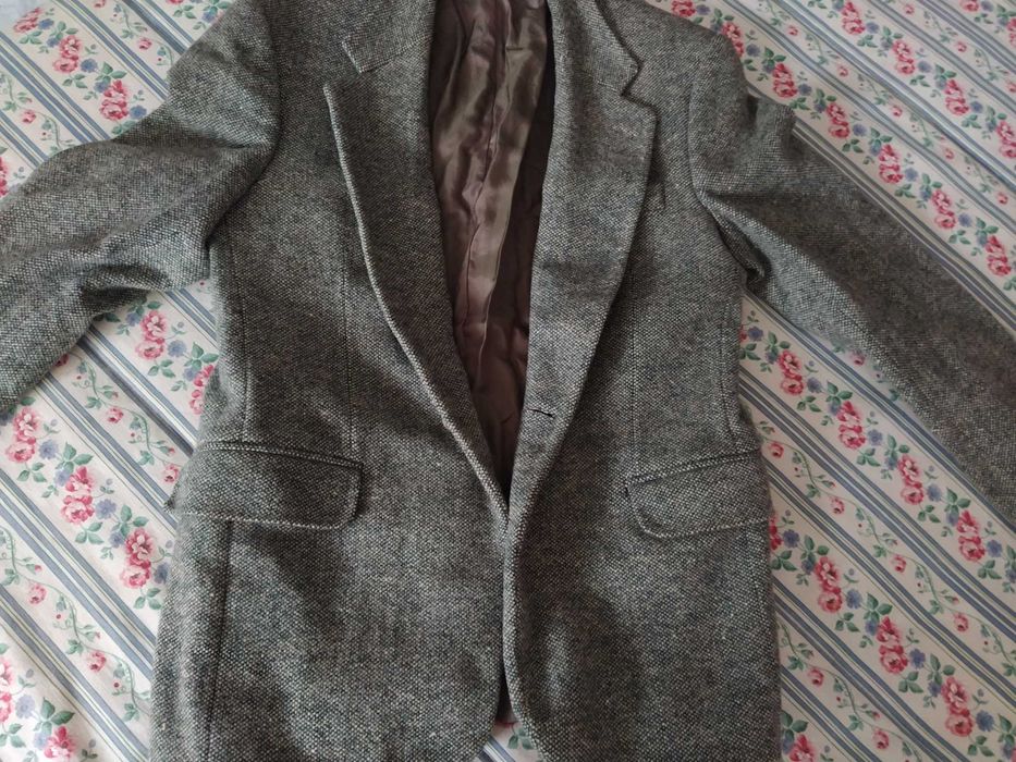 Blazer Inverno Homem fazenda lã verde escuro tam. 50