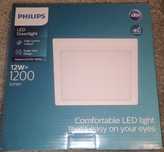 PHILIPS Plafon LED Biały 12W 2700K Lampa Sufitowa Natynkowa Kwadrat 21