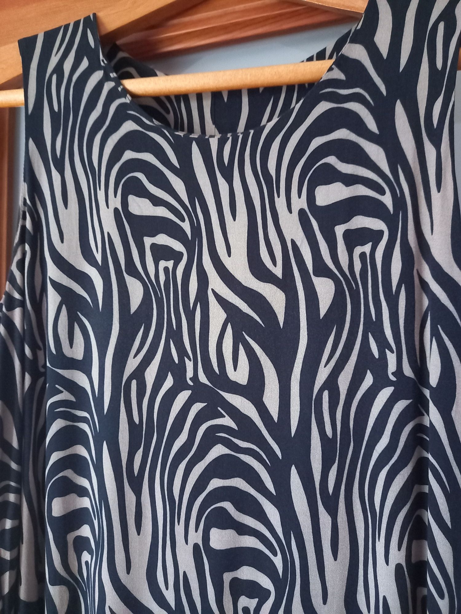Sukienka letnia wzór zebra