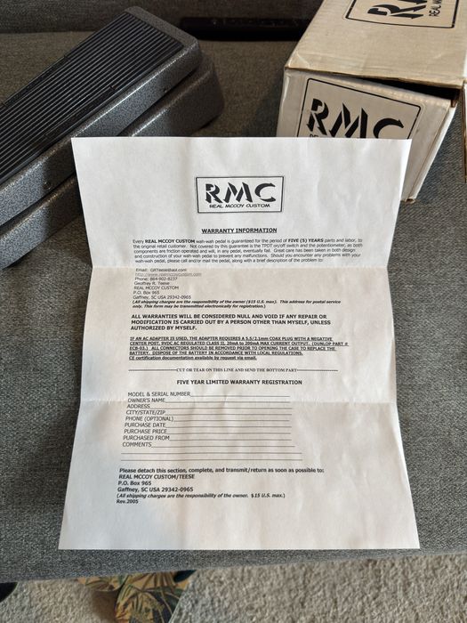 WAH WAH RMC 4 picture wah wah ( pedal raro )