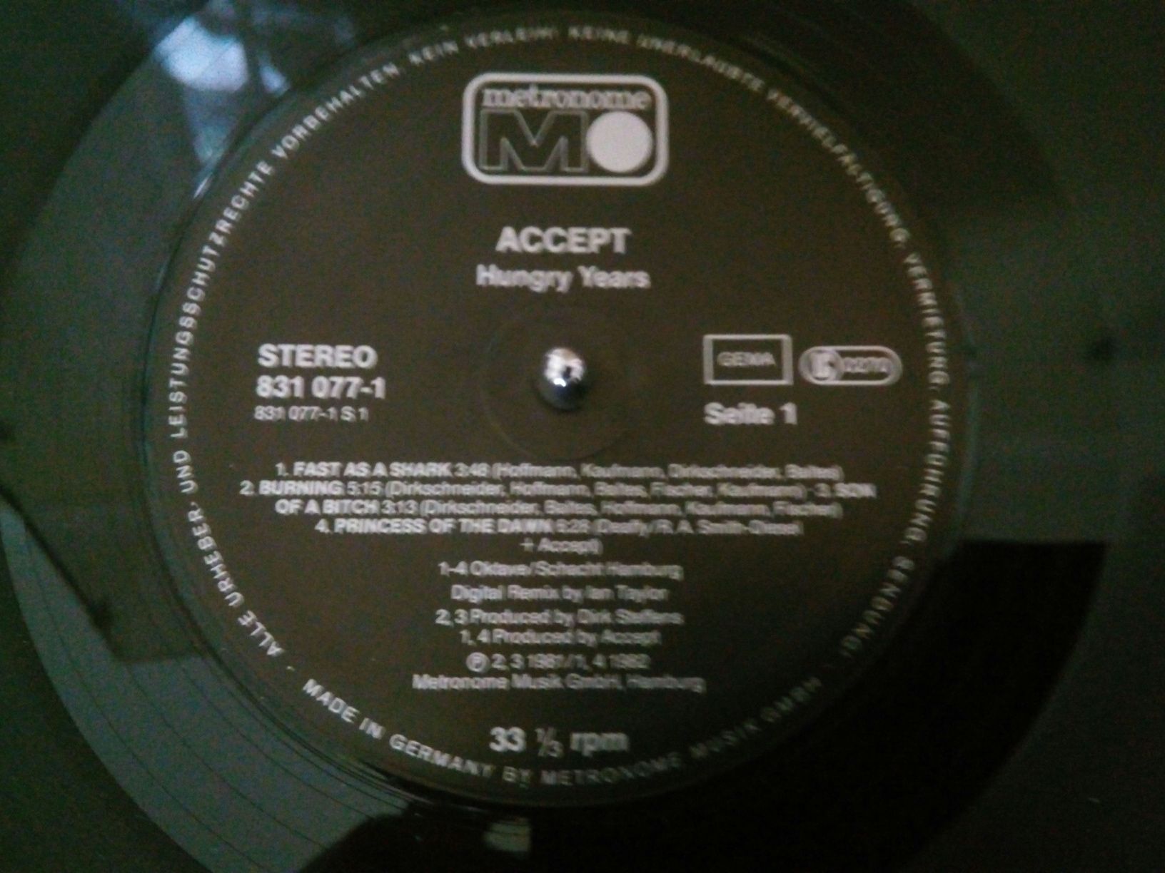 Accept - " Hungry Years " ... Lp em vinil