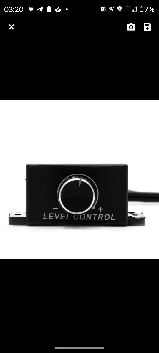 Wzmacniacz  Samochodowy Audio Bass Level Controller 2 RCA /2 RCA.