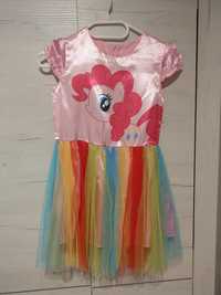 Sukienka strój przebranie kostium karnawał Pony Pinkie Pie 122/128 cm