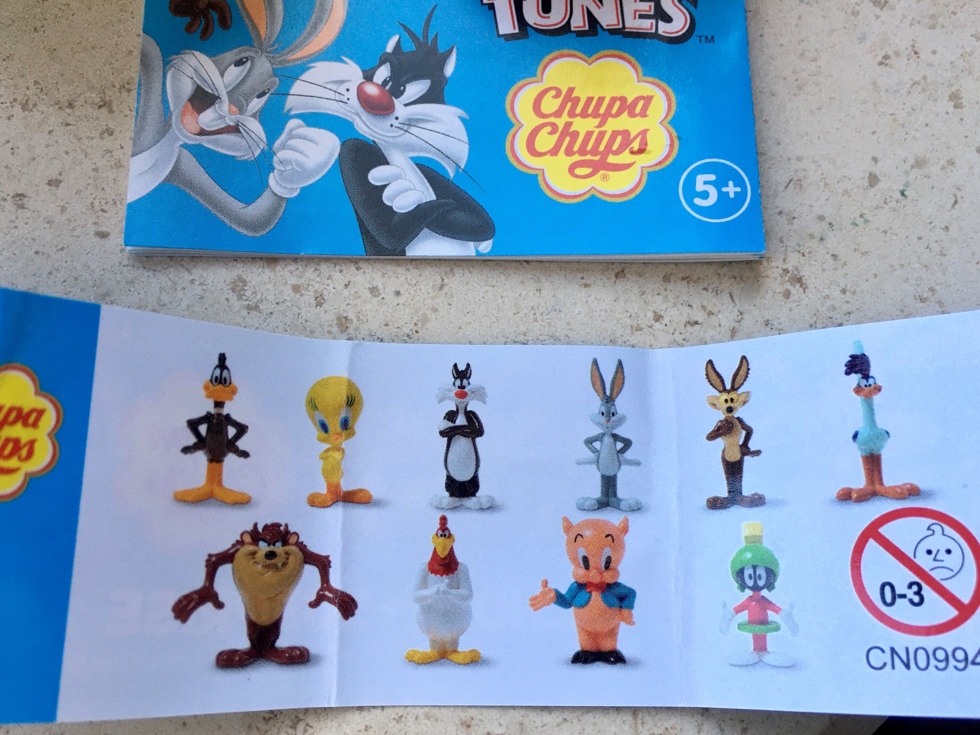 Chupa Chups bonecos Looney Tunes