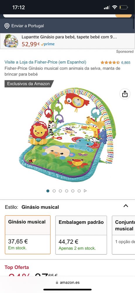 Tapete musical fisher price
