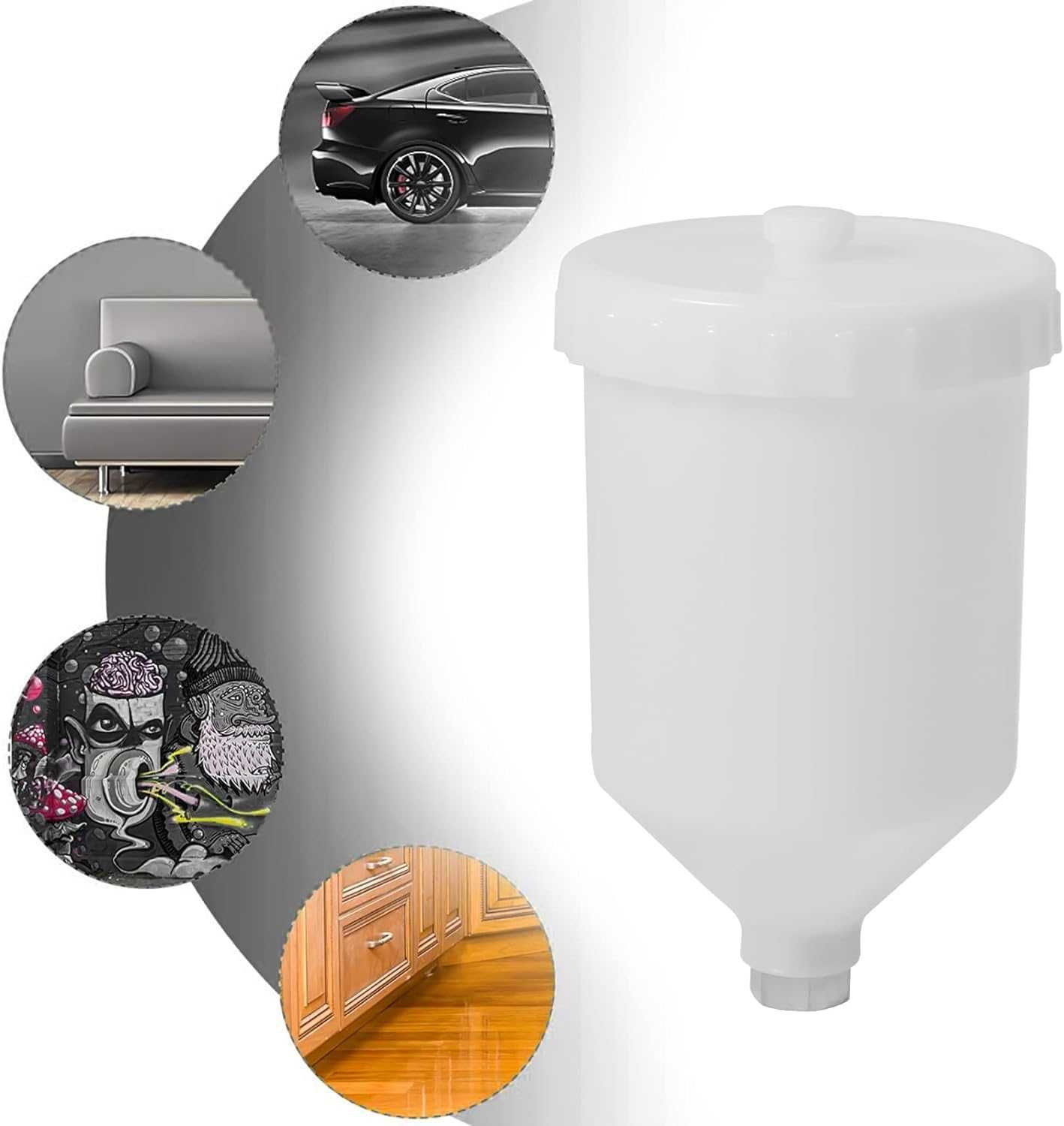 Pojemnik do malowania natryskowego Dropfree o pojemności 600 ml