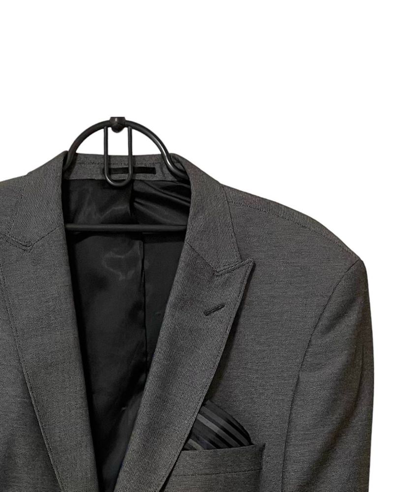 Пиджак мужской приталенный серый х grey jacket
