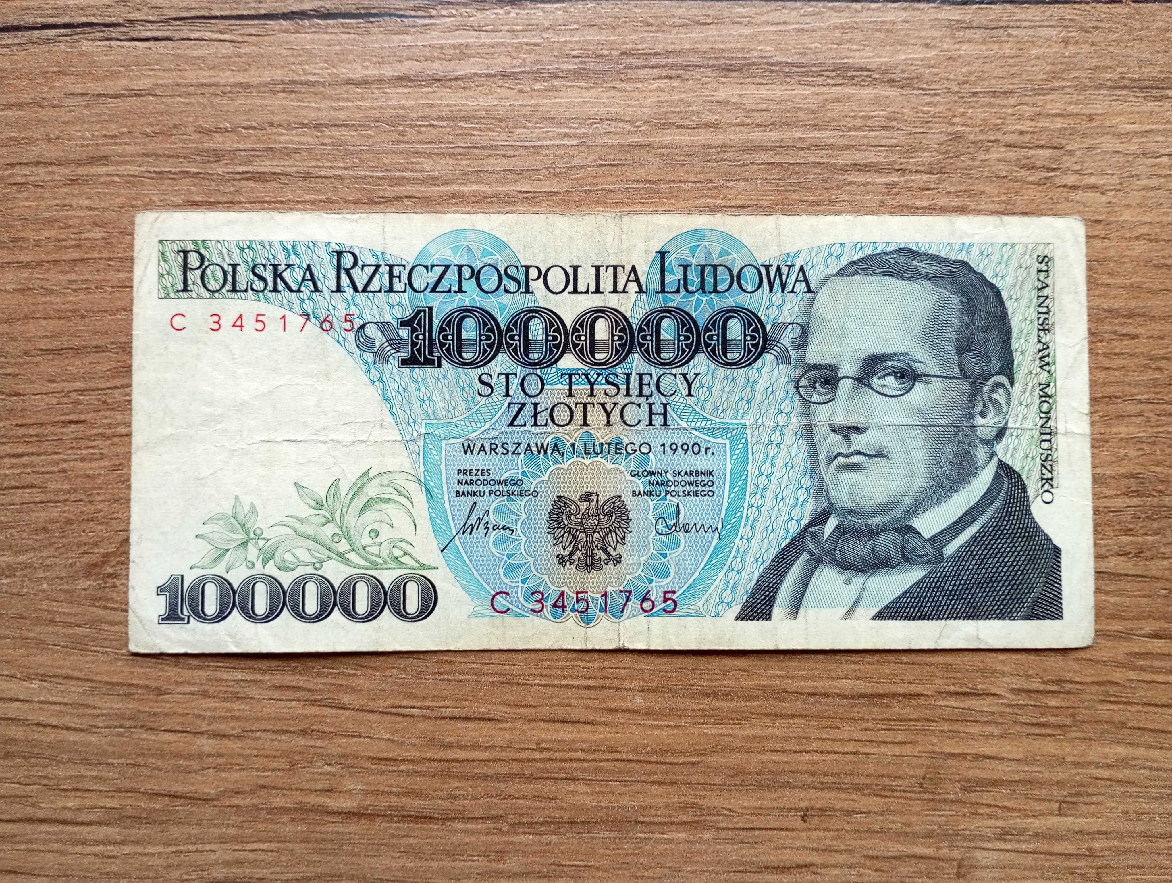 100000 zł 1990  - C -