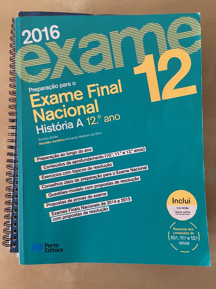 Livro de Exames - História A - 12.º ano - 2016