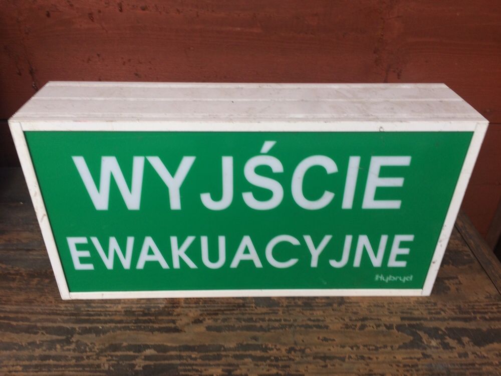 Neon - Wyjscie Ewakuacyjne - napis