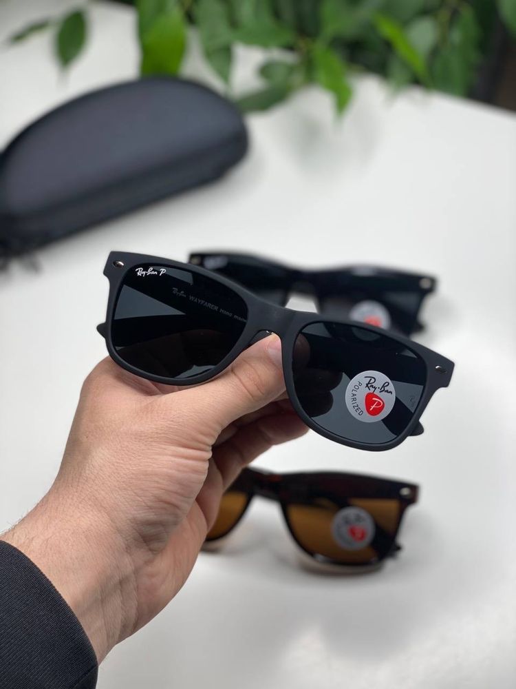 ХІТ Сонцезахисні окуляри Ray Ban 2140 POLARIZED Wayfarer очки Антиблик